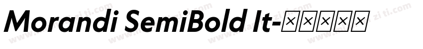 Morandi SemiBold It字体转换